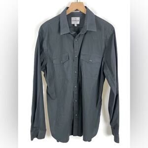 Men's Express TX8 Fitted Western Shirt Pearl Snap Closures |  Black Size XL
